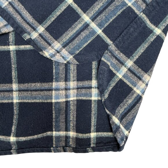 L.L. BEAN Men's EUC Chamois Shirt Slightly Fitted Plaid | Size LT - Picture 2 of 8